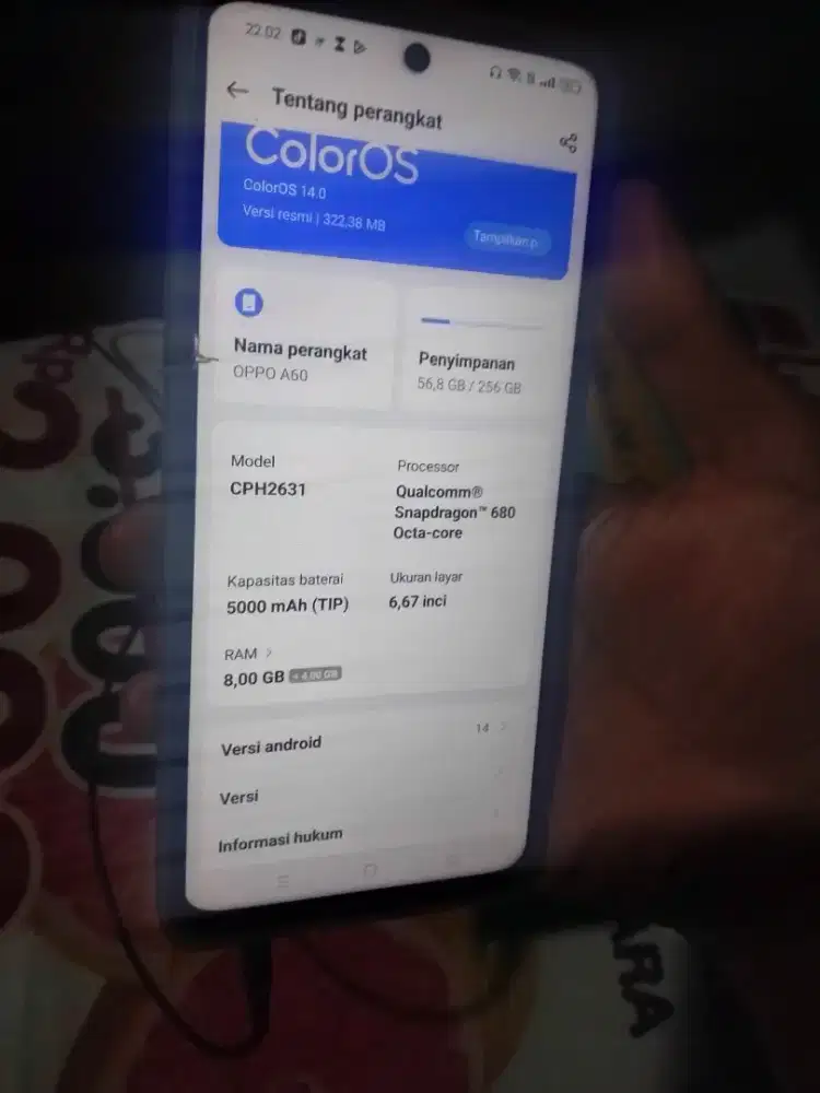 OPO a60 , harga tertinggi angkut