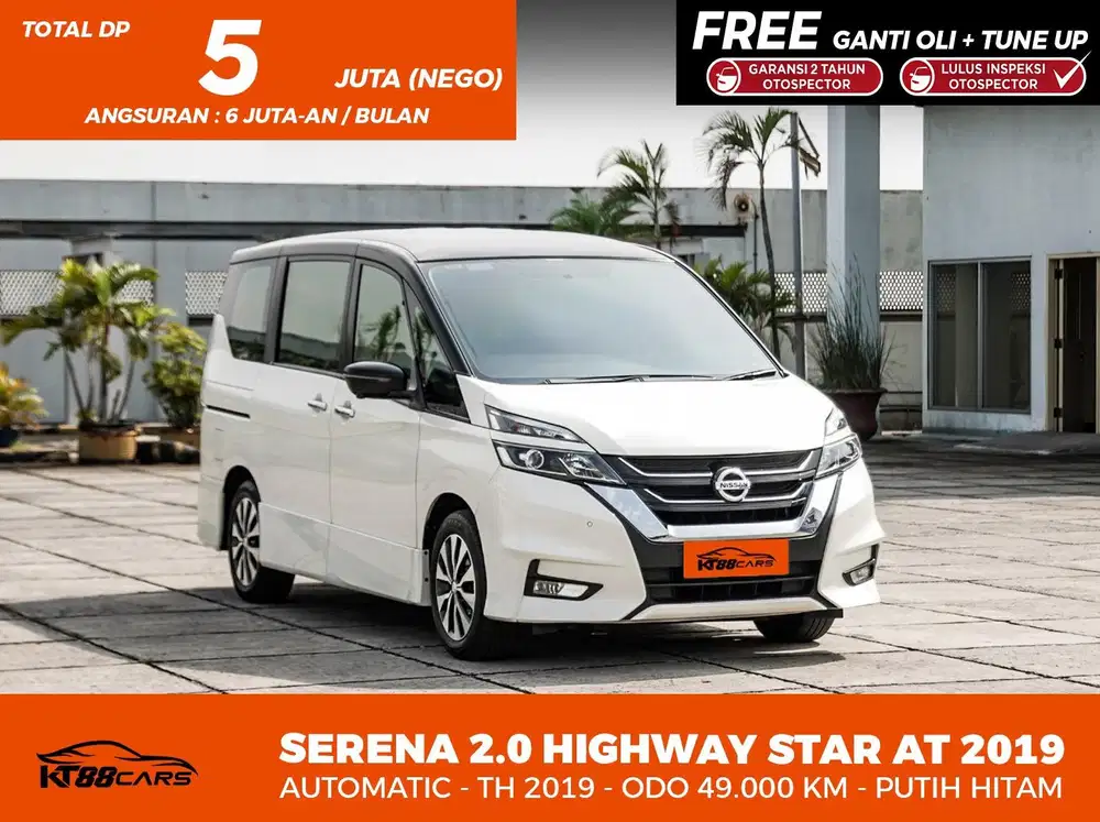 DP 5 jt Low odo 40rb km NISSAN SERENA 2.0 HIGHWAY STAR AT 2019