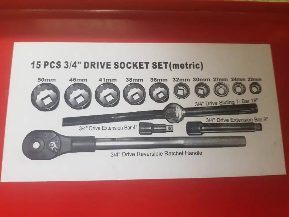 JUAL Drive Socket Set Lengkap - Alat Bengkel Otomotif Murah