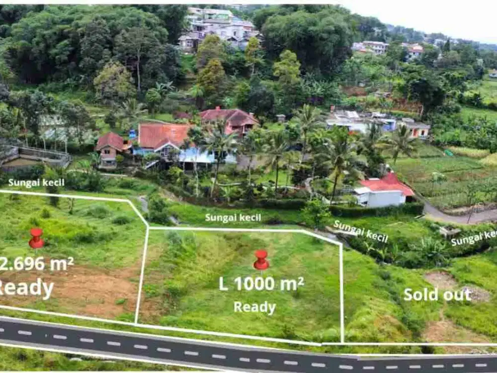 tanah shm dicisarua puncak bogor dijual