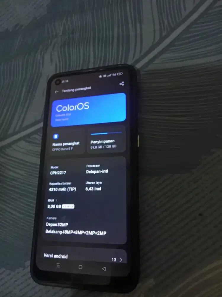 Oppo reno 5F Ram 8 batangan