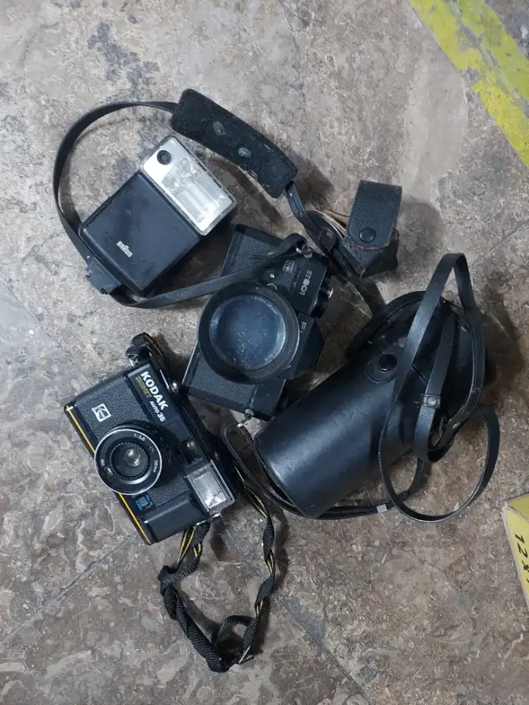 Kamera analog vintage kodak fujica braun