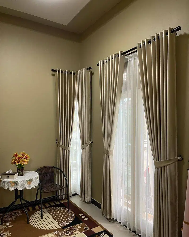 Termewah Gorden Pasang Wallpaper Korden Gordeng Horden Roller Blind