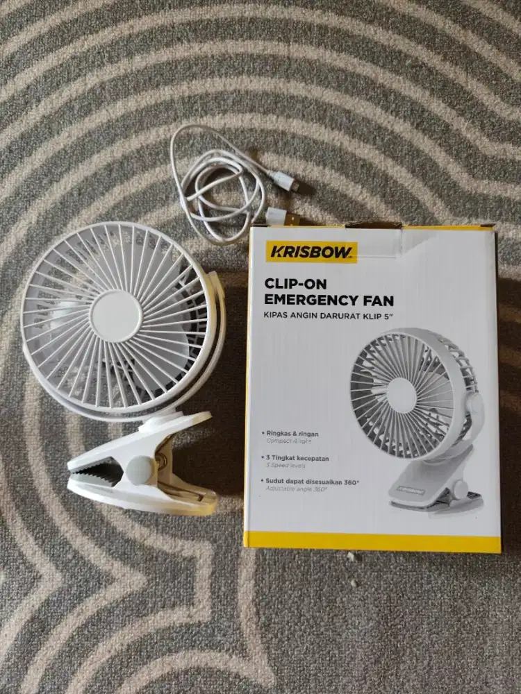 Kipas Angin Mini Fan Portable Krisbow - Emergency Fan Mini