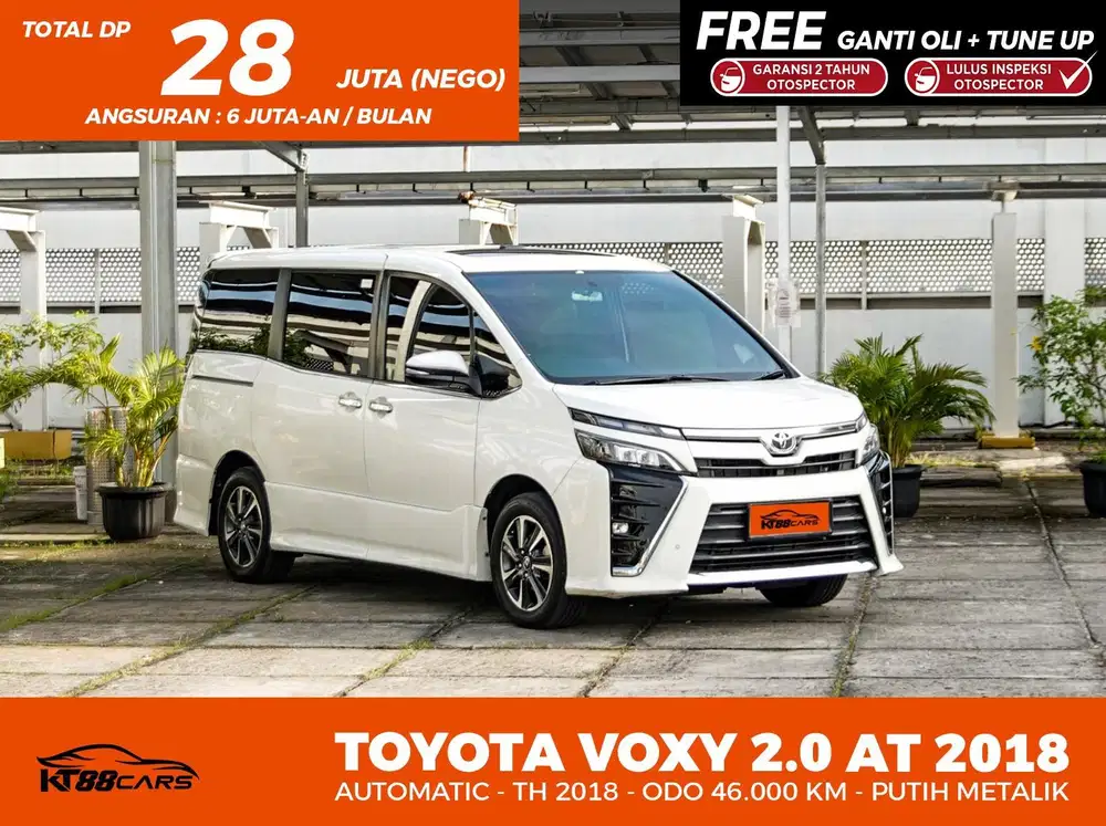 Low odo 46rb Km Bergaransi TOYOTA VOXY 2.0 AT 2018