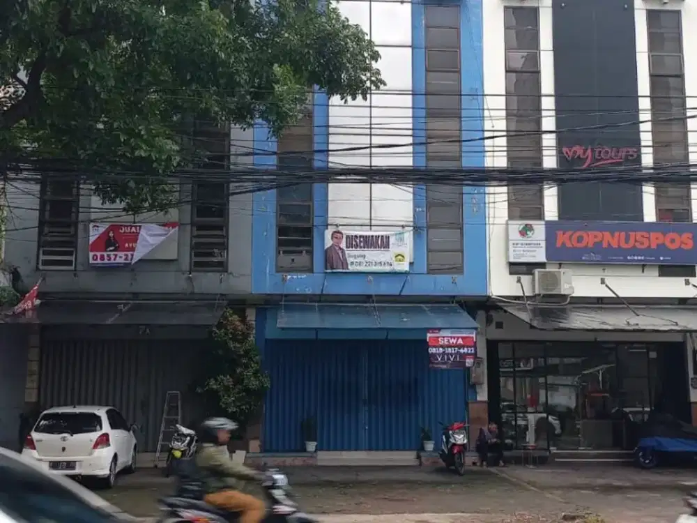 Disewakan Ruko Tengah Kota Bandung di Jl Sunda