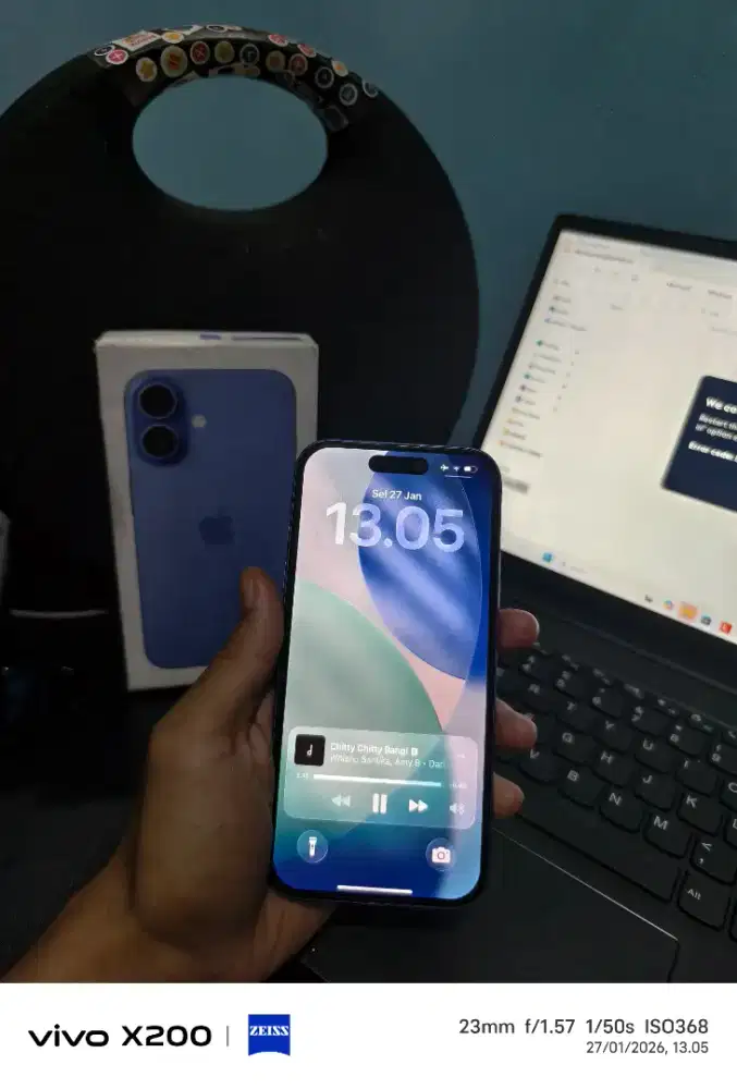 iPhone 16 128gb garansi on panjang September/2026 bh 100% cc99