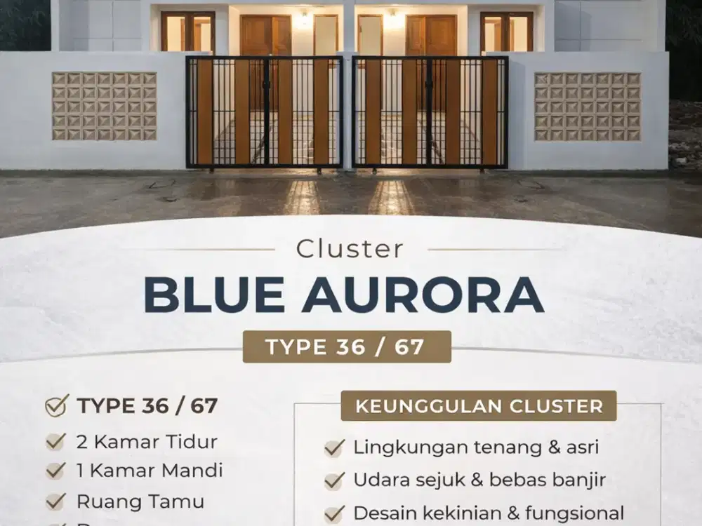 Hunian Modern siap huni promo tanpa DP