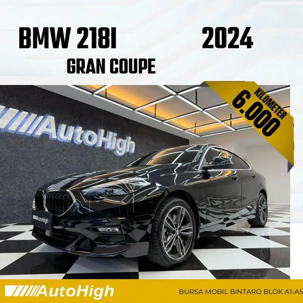 DP10% [Km6.000] 218i Gran Coupe 2024 Black Reg 2023 #AUTOHIGH