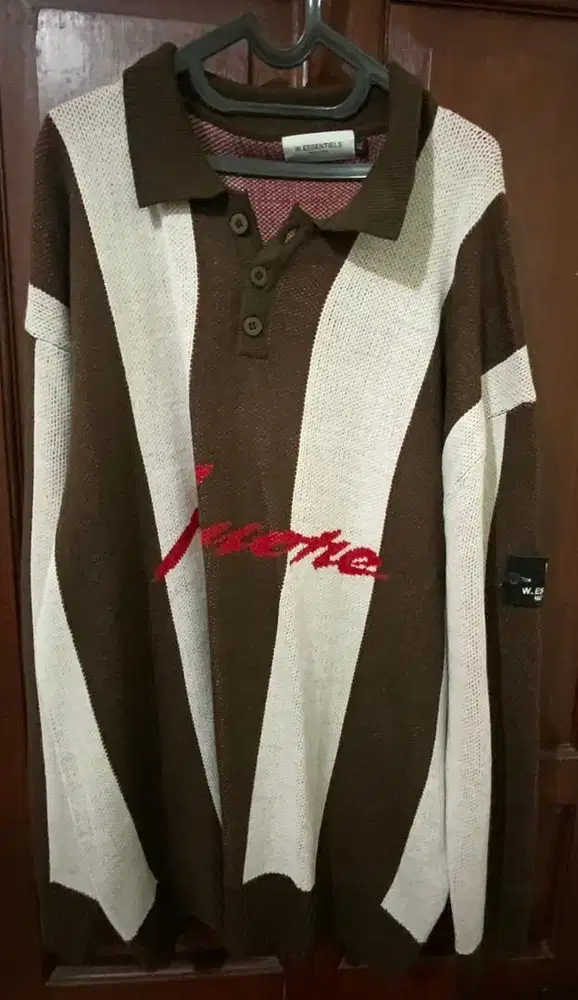 dijual W Essentiels sweater knitwear oversize petit morin brown