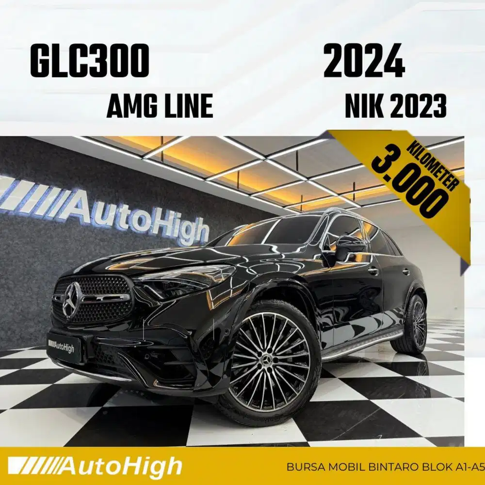 DP10% [Km3.000] GLC300 AMG 2023 Black / GLC 300 Reg 2024 #AUTOHIGH