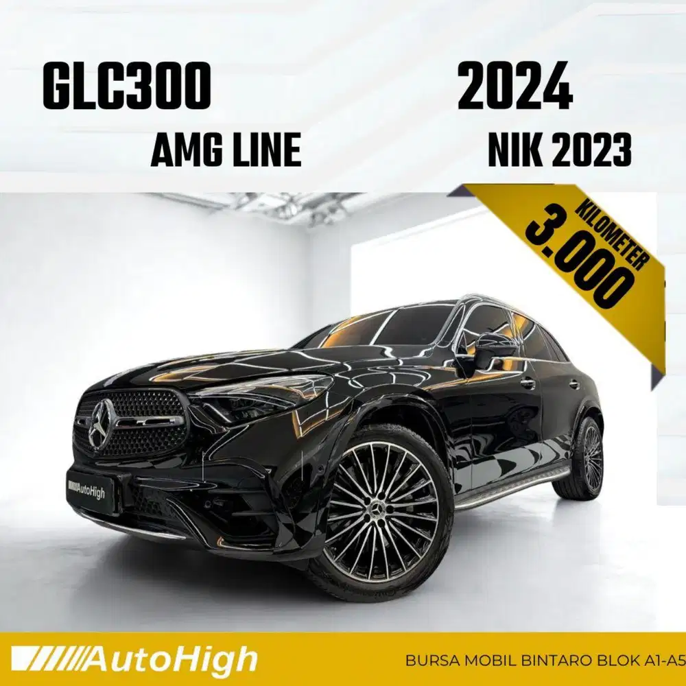 DP10% [Km3.000] GLC300 AMG 2023 Black / GLC 300 Reg 2024 #AUTOHIGH