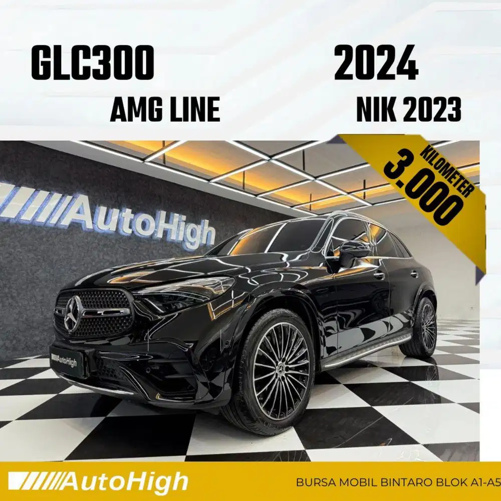 DP10% [Km3.000] GLC300 AMG 2023 Black / GLC 300 Reg 2025 #AUTOHIGH