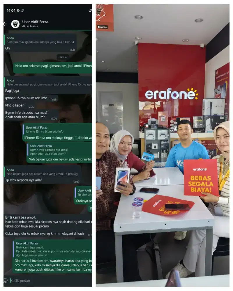 Turun harga iphone 14 bisa tukar tambah dan kredit 0% tanpa dp