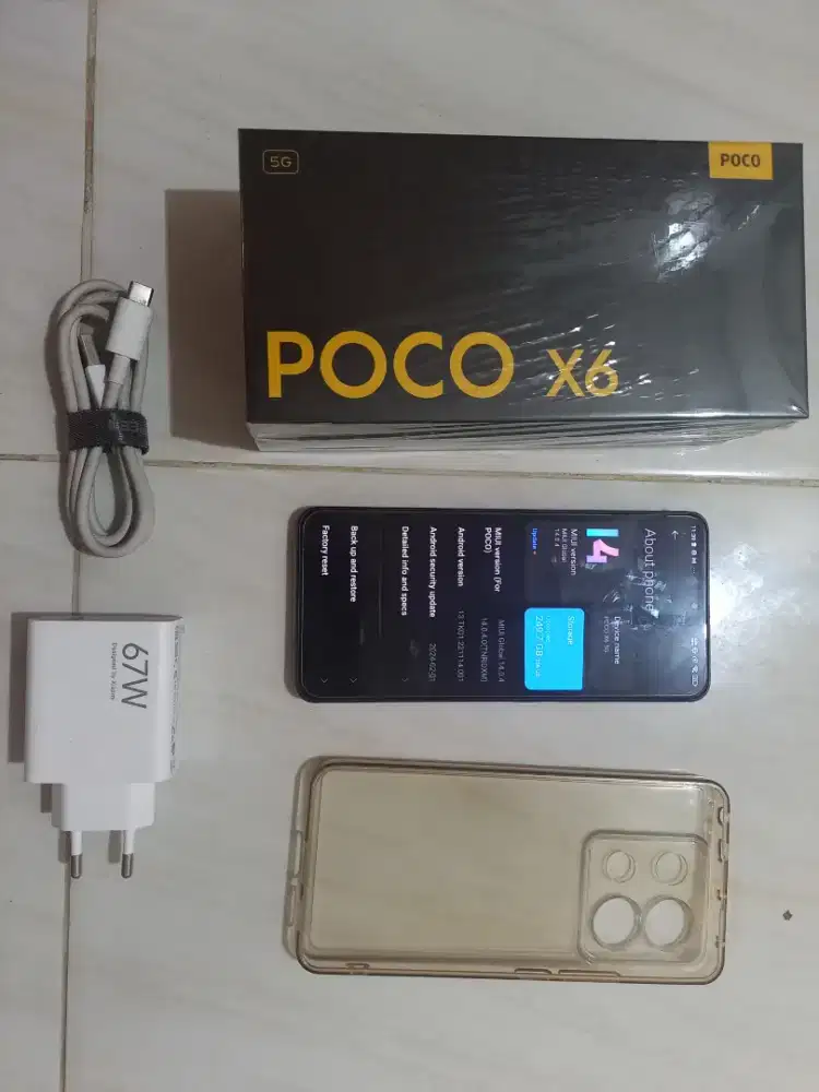 Poco X6 5g 12/256 hitam
