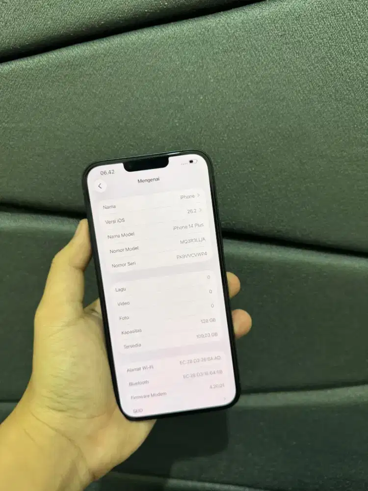 iPhone 14 plus 128 inter