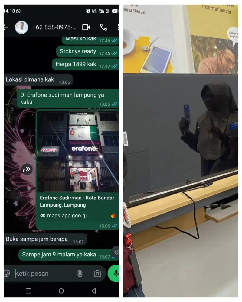 Termurah TV lengkap 32,43,55,65 garansi resmi bisa kredit 0%