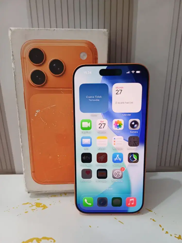 iPhone 17 Pro 256gb Orange Inter Beacukai Fullset Mulus

Hb 100%
CC 59