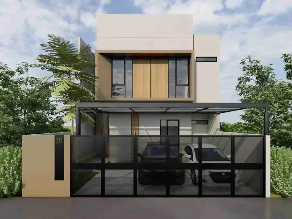 RUMAH BRAND NEW MODERN MINIMALIS SIAP HUNI TAMAN ARIES JAKARTA BARAT