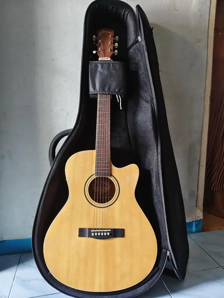 Gitar Akustik Avalone AC114CE-NAT + Gigbag Dr.Case Murmer BU
