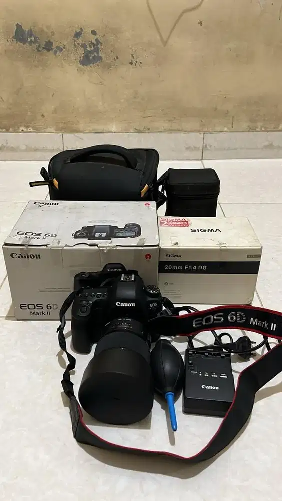 Canon eos 6d mark II dan sigma 20mm (Nego)