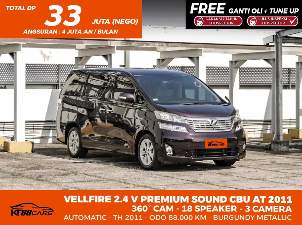 DP 33 Jt VELLFIRE 2.4 V PREMIUM SOUND (CBU)  2011