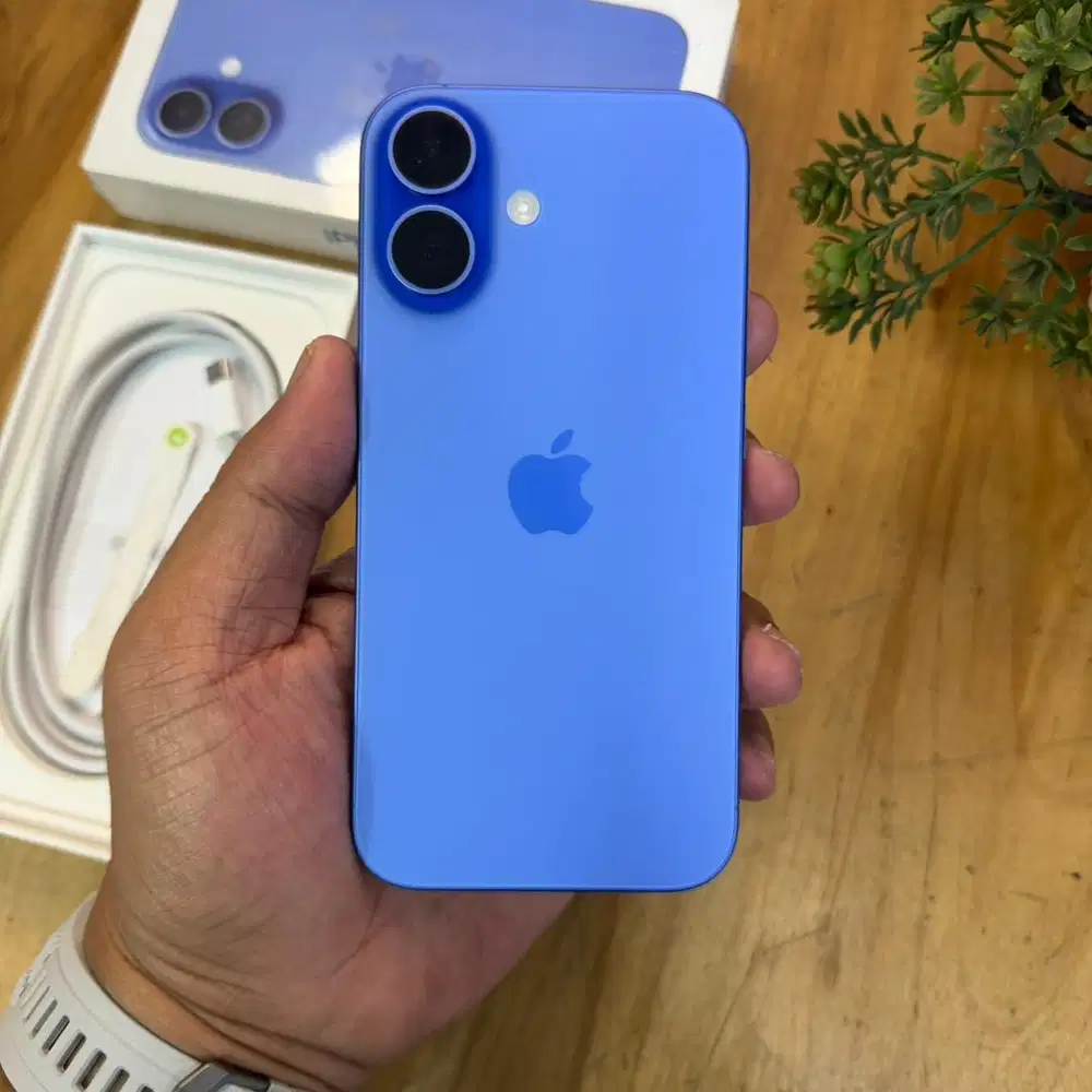 Dual nano sim iPhone 16 256GB Ultra Marine Super Mulus pajak resmi