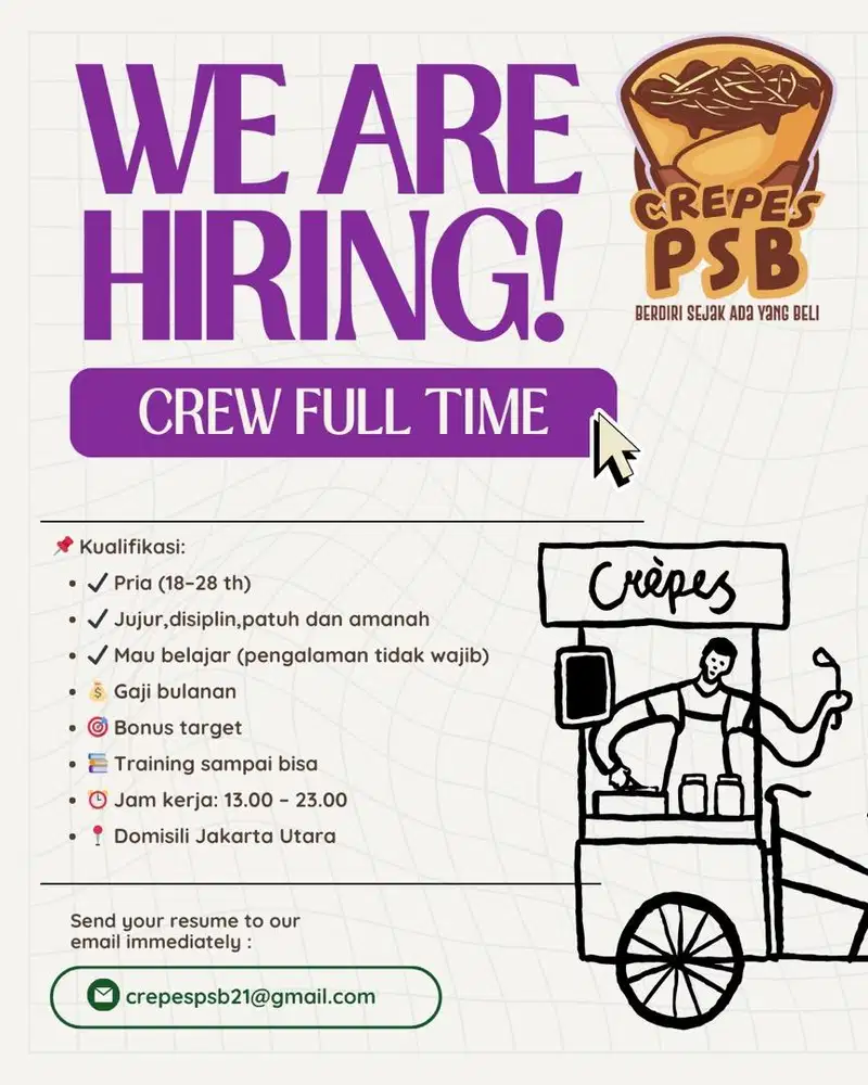 LOKER CREPES PSB