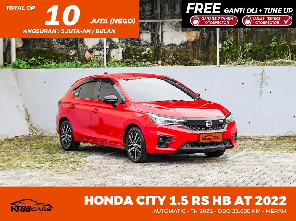 DP 10jt Bergaransi HONDA CITY RS HATCHBACK 2022