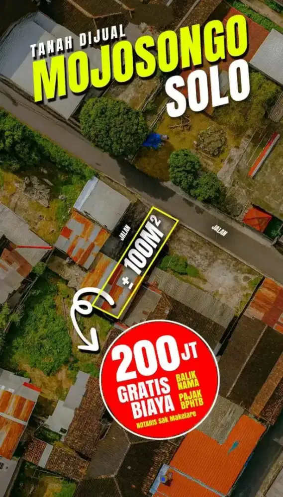 Tanah 100murah mojosongo solo