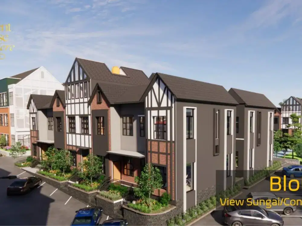 Miliki Unit Rukost 2 lantai Design Inggris Tudor di Kawasan yang Sudah Terbukti Ramai & Fasilitas Komplit! Potensi Profit Sewa 200jtan