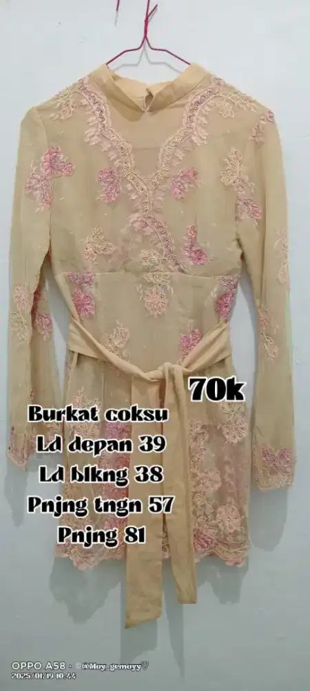Atasan kebaya pastel