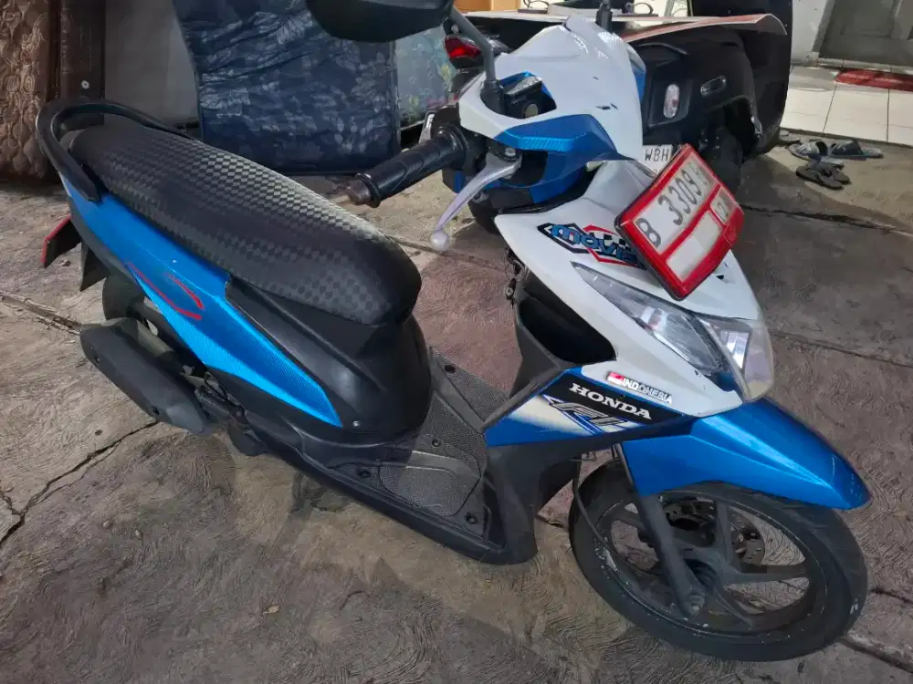 Pajak DKI 12/2026 starter Oke, honda beat Fi 110 CW 2013 full Orisinil
