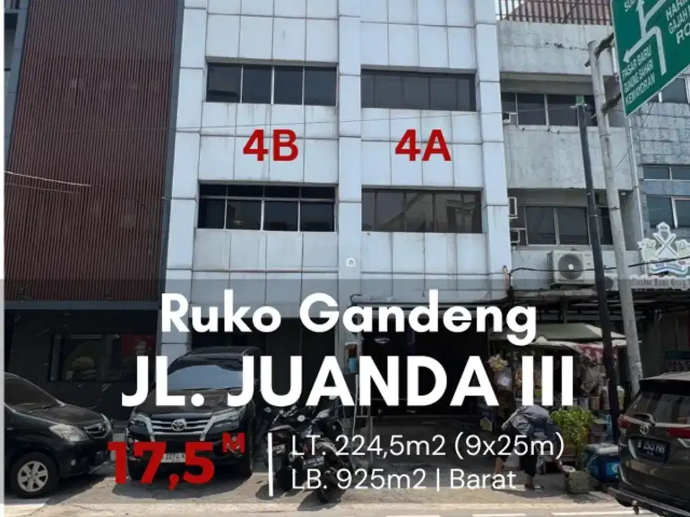 Dijual Ruko di Gambir Jakarta Pusat - Jl. H Juanda III