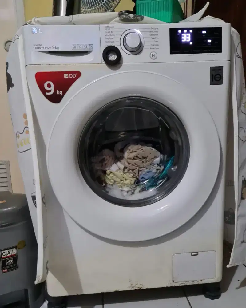 Dijual Mesin cuci LG Direct Drive 9kg Front Loading + Dryer