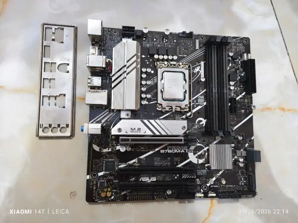 Paket core i5 12400f Dan Asus b760 garansi on