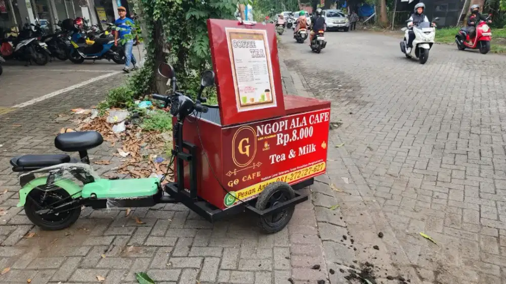 Jual Sepeda Listrik Gerobak Kopi Keliling