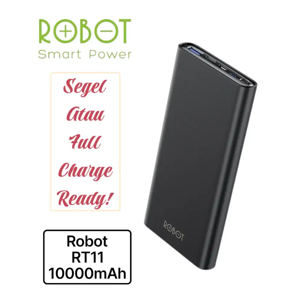 Powerbank ROBOT 10000mAh PD 20W Fast Charging Original Murah