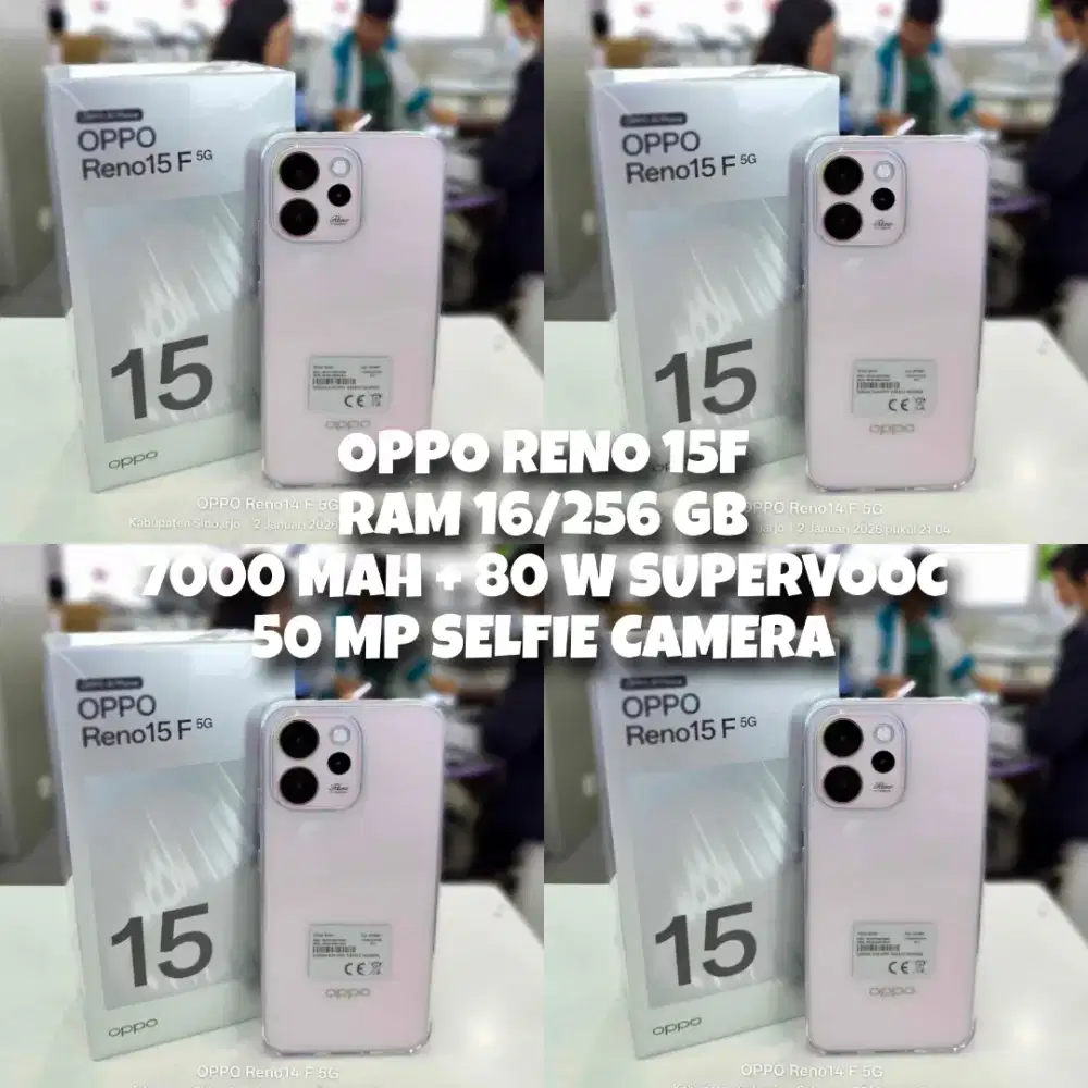 Reno 15F 256 gb dis 200 rb