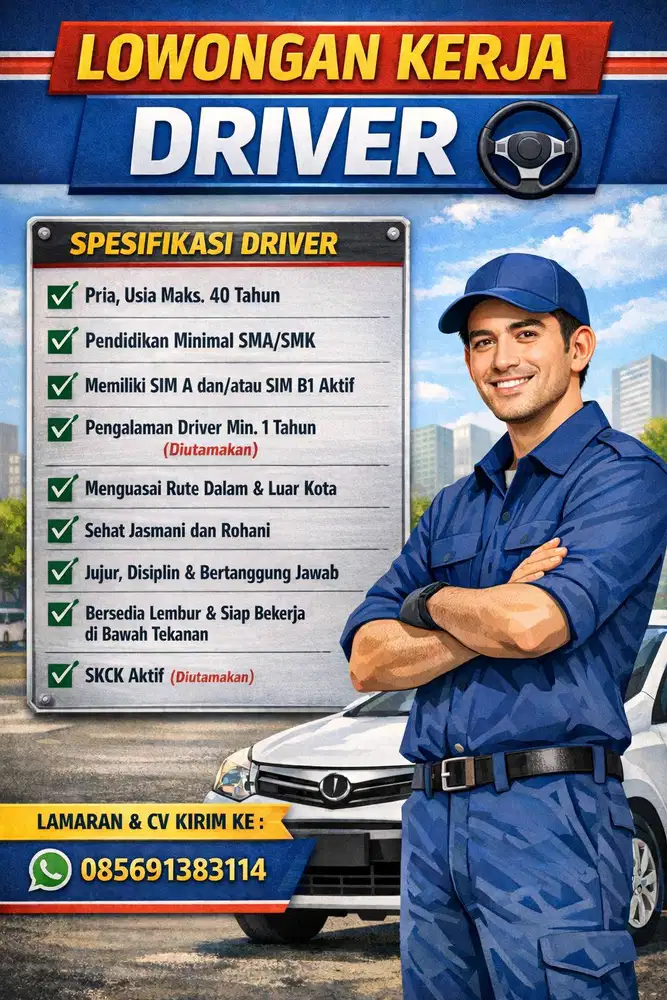 LOWONGAN PEKERJAAN - DRIVER
