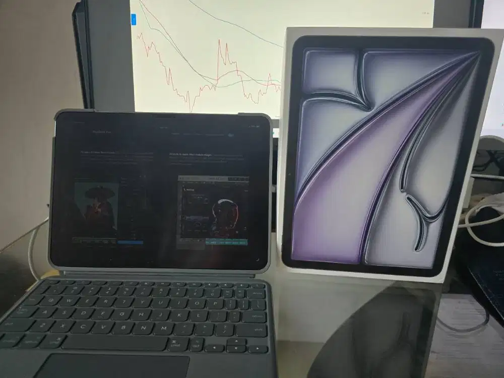 Ipad Air M2 11 inchi 128GB + Logitech Combo Touch Keyboard