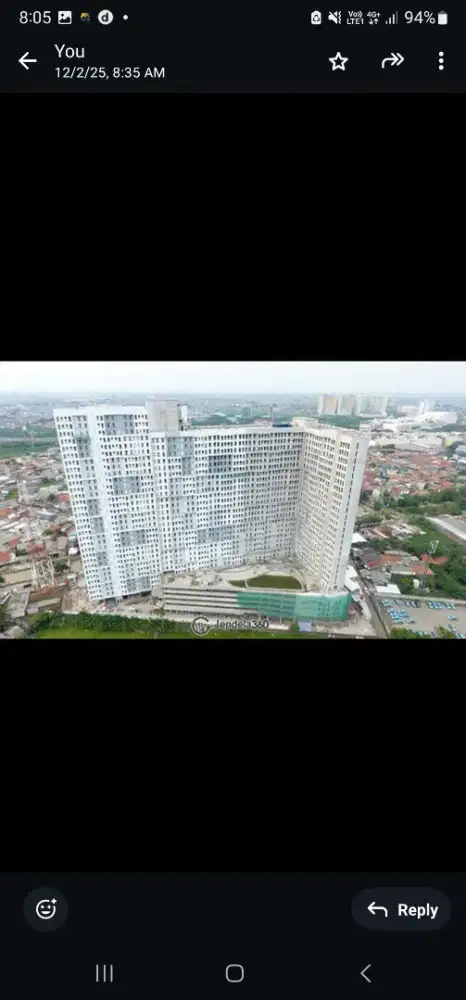 Jual Apartemen Non Furnished murah, bisa nego ke pemilik langsung