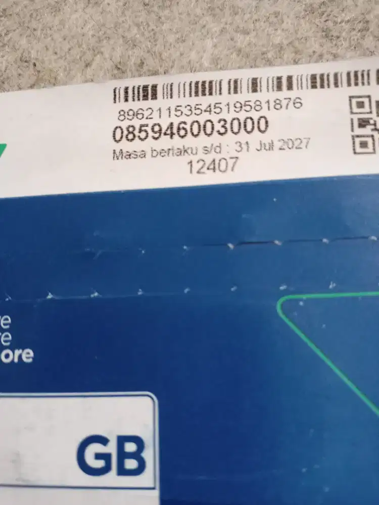 Nomor cantik XL kembar rapi