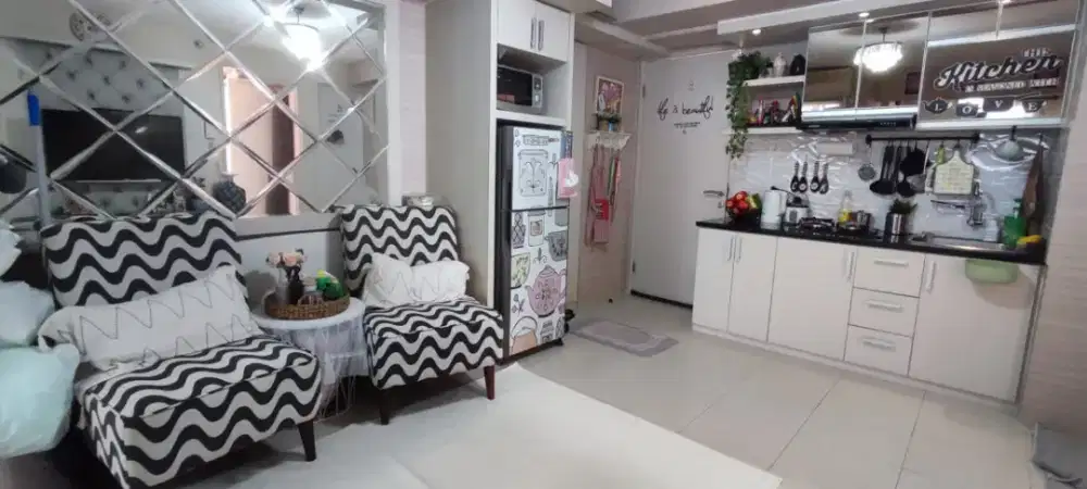 Dijual Apartement Bassura city type 3BR jadi 2BR fullfurnissed (SHM)