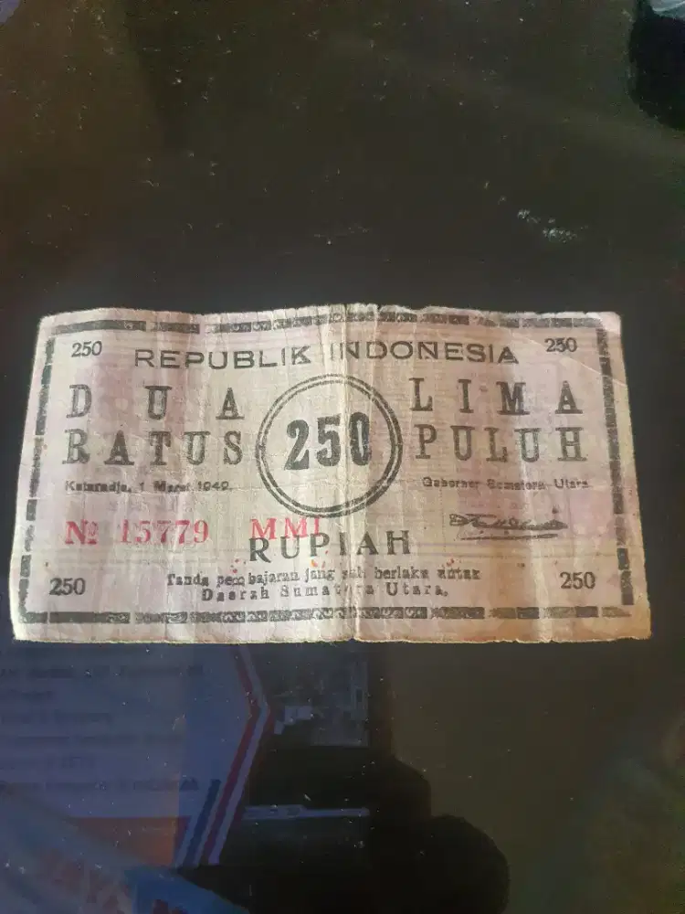 Uang Sumatera Utara Tahun 1940