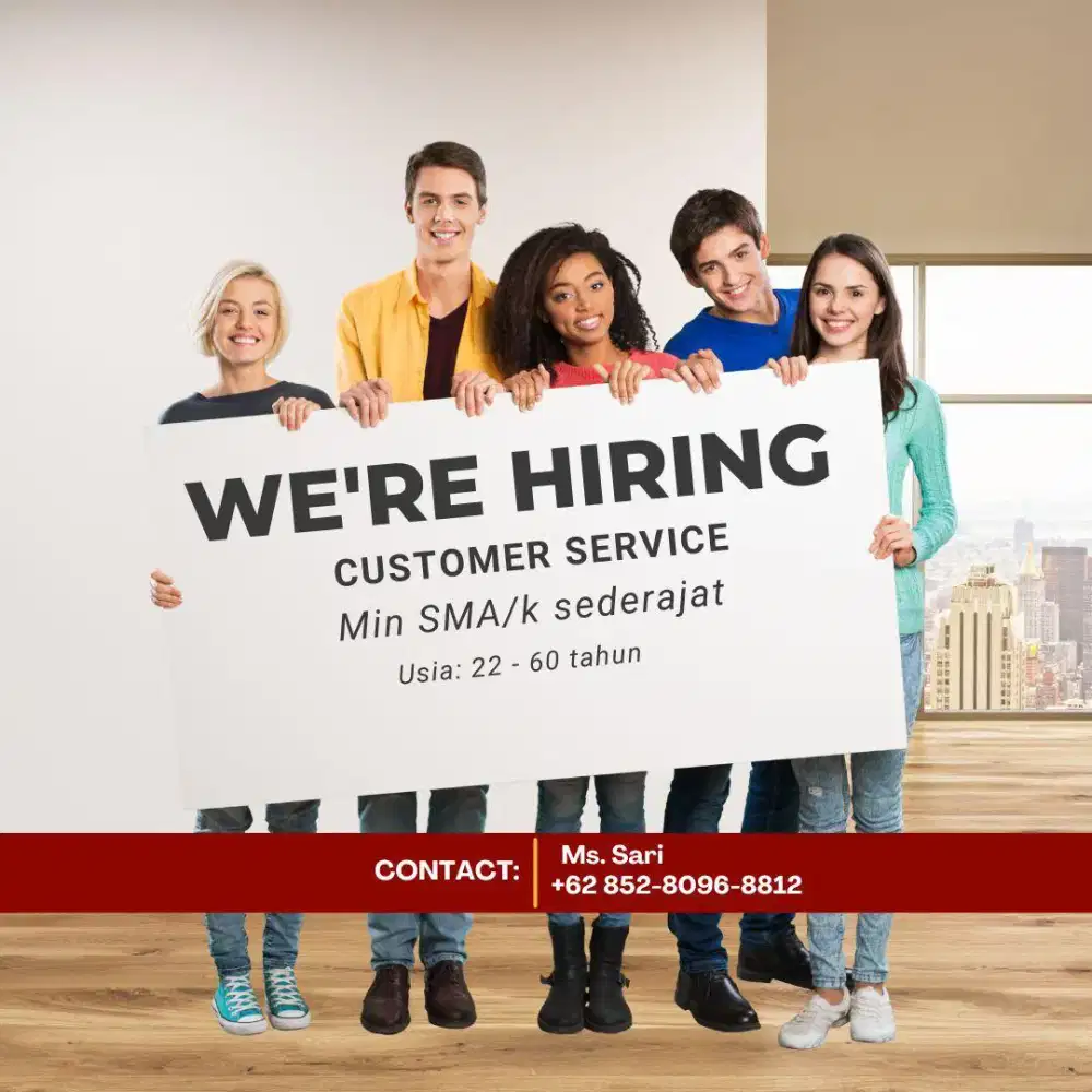 INFO LOKER CUSTOMER SERVICE