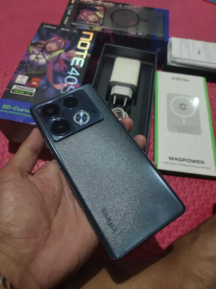 Infinix note 40s 16/256 gb fullset no minus jual harga pas net gan.