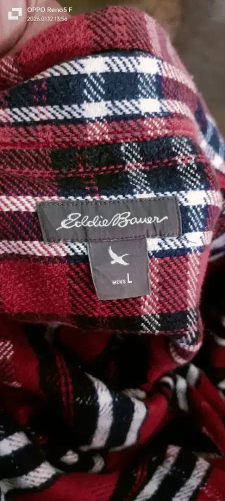 kemeja eddie bower flanell tebal size L