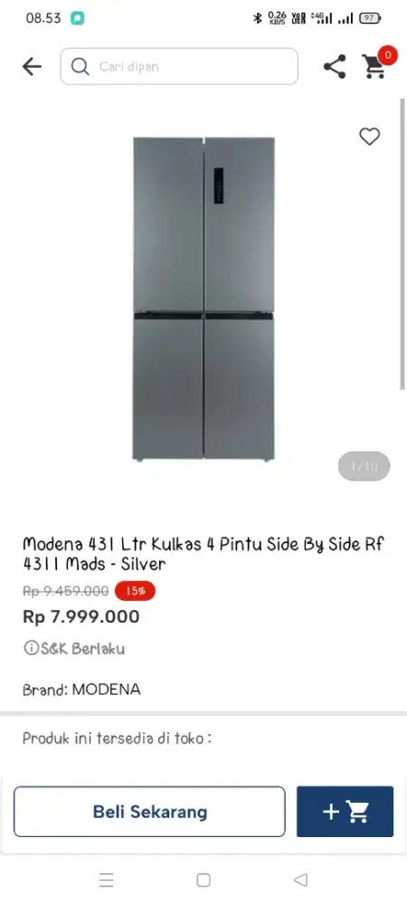 Promo kulkas 4 pintu