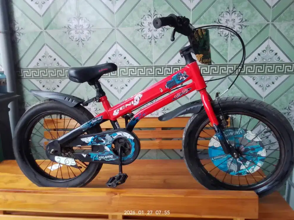 Sepeda Bekas Merk Genio Warna Merah